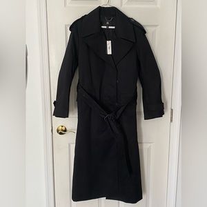 Banana Republic black trench coat. Water resistant. Size XS
